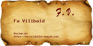 Fa Vilibald névjegykártya